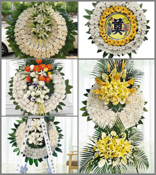 广东汕尾市海丰县公平镇公二村花圈速递